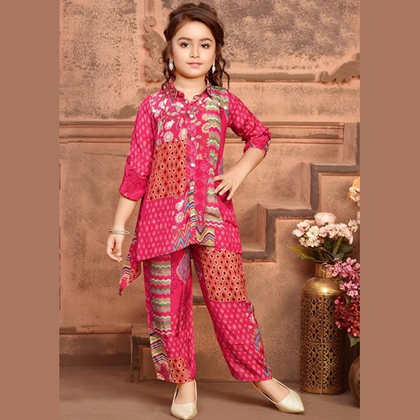 beautiful trending Dress Winter Friendly Kids Girls Co Ords Sets 1958