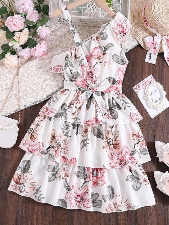 "Charming prints, breathable linen – let her twirl in style!" 💃✨ 1728