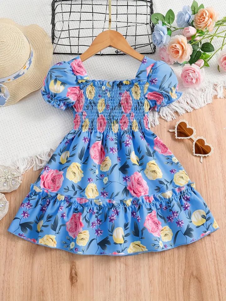 "Little dress for a little princess 👗✨"Blue 1745