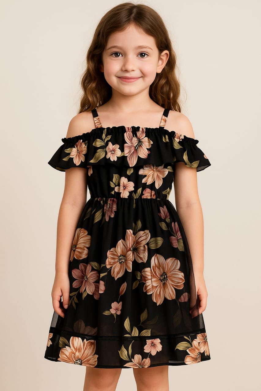 Soft linen, sweet print – the perfect choice for your princess B-1730