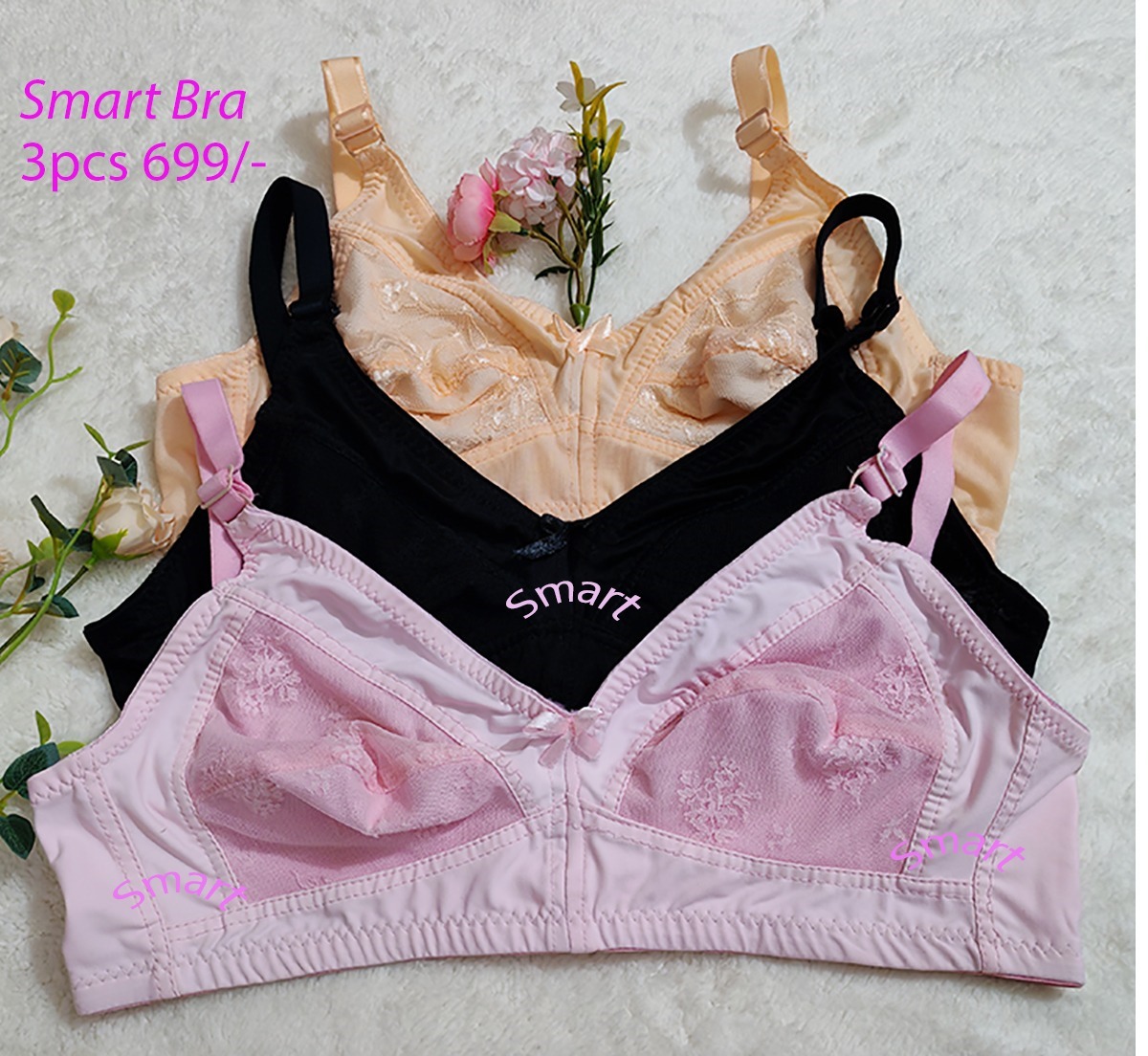 Standard Quality Full Half Net Bra for Women and Girls - Comfortable Fit G-105