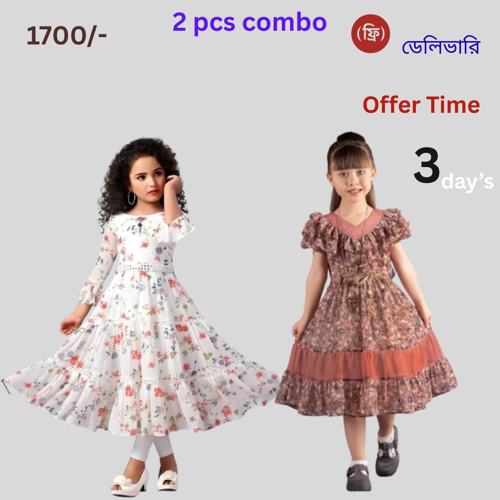 Party Dress- Stylish & Comfortable Baby Frock-1782-1775