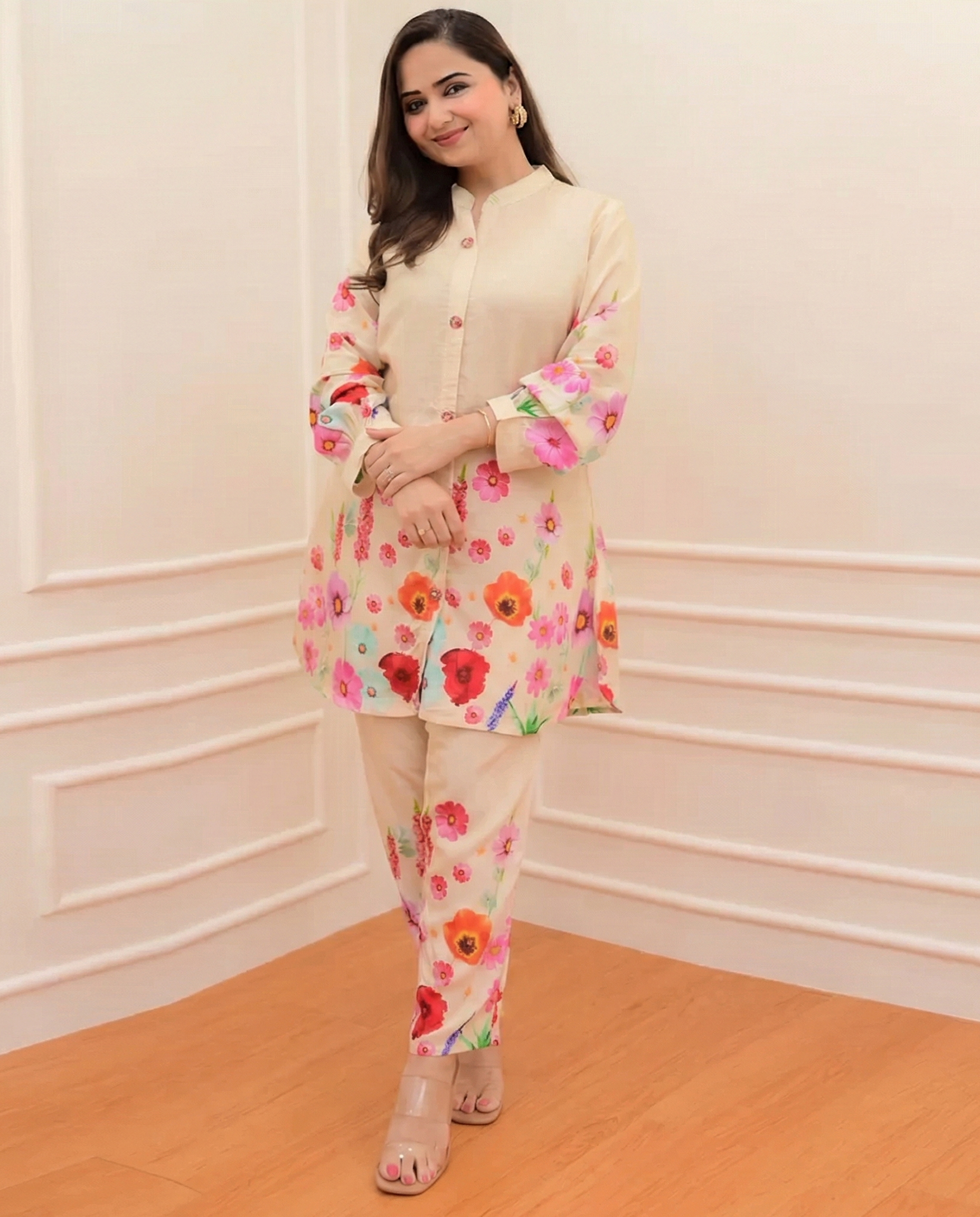 Floral Breeze Co-Ords Set Style comfort 1831